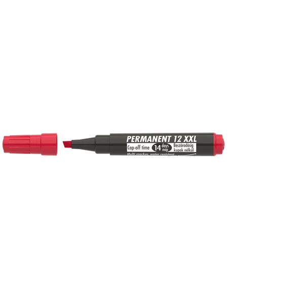 Alkoholos marker 1-4mm, vágott Ico 12XXL piros