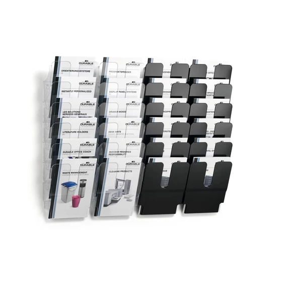 Prospektustartó A4, Durable Flexiplus 6 db/csomag, áttetsző