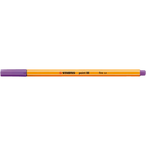 Rostirón, tűfilc 0,4mm, STABILO Point 88 sötétlila
