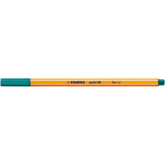 Rostirón, tűfilc 0,4mm, STABILO Point 88 türkiz