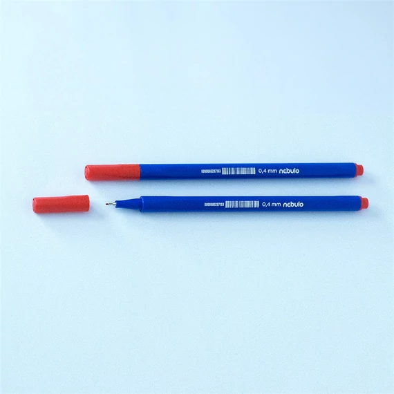 Rostirón, tűfilc 0,4mm, háromszög test Nebulo 722-B, piros