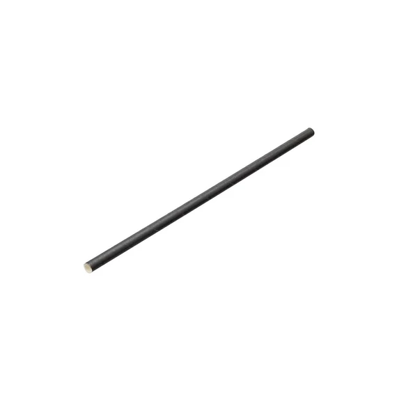 Szívószál papír 6 x 230 mm 100 db/csomag fekete