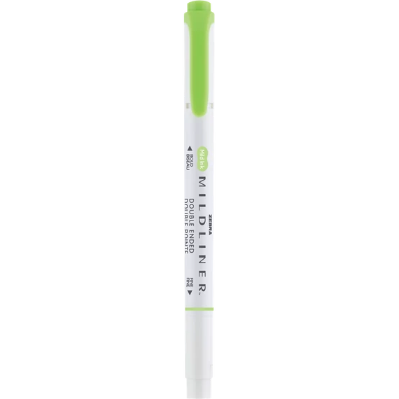 Szövegkiemelő 1,0/3,5 mm, kétvégű Zebra Mildliner Cool & Refined zöld