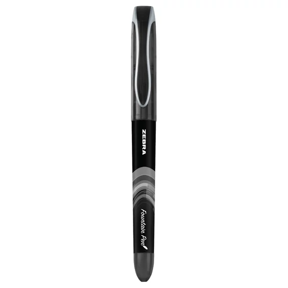 Töltőtoll 0,6 mm, Zebra Fountain pen, fekete