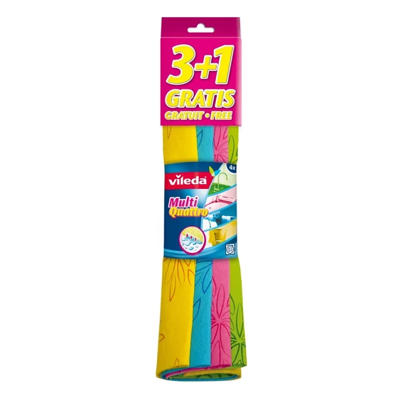 Törlőkendő 4 db/csomag Vileda Multi Quattro_F1788V