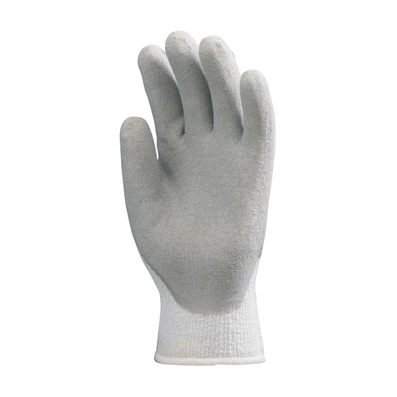 Védőkesztyű mártott latex bélelt XL-es méret szürke