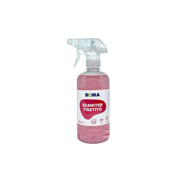 Vízkőoldó/szanitertisztító szórófejes 500 ml Doma