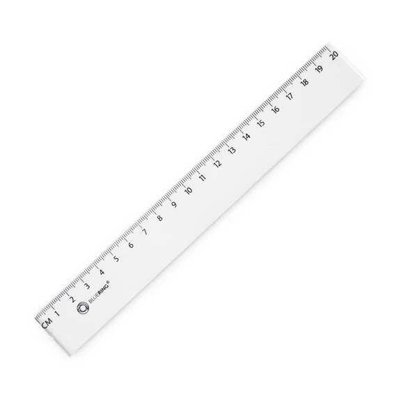 Vonalzó 20cm, műanyag Bluering®