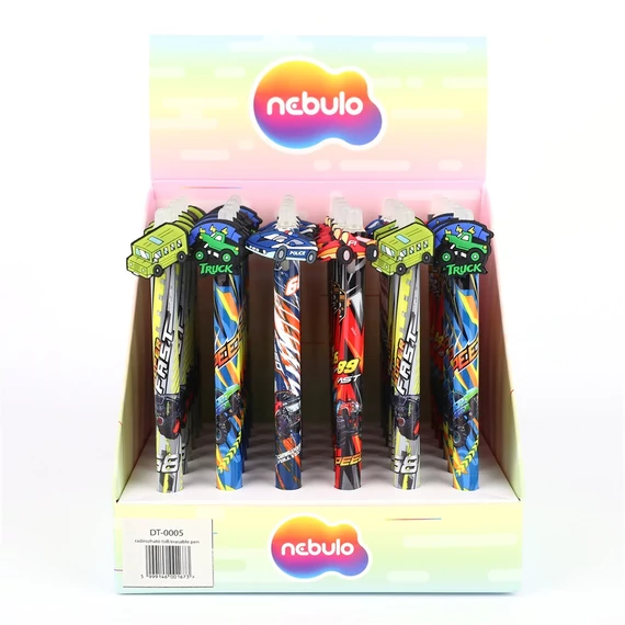 Zseléstoll radírozható, járművek, 36 db/display Nebulo