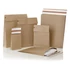 Csomagküldő webshop tasak 162x229x40mm, erős kraft papírból 250 db/doboz, E-green barna