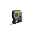 Feliratozógép szalag Dymo D1 S0720790/43618 6mmx7m, ORIGINAL, fekete/sárga